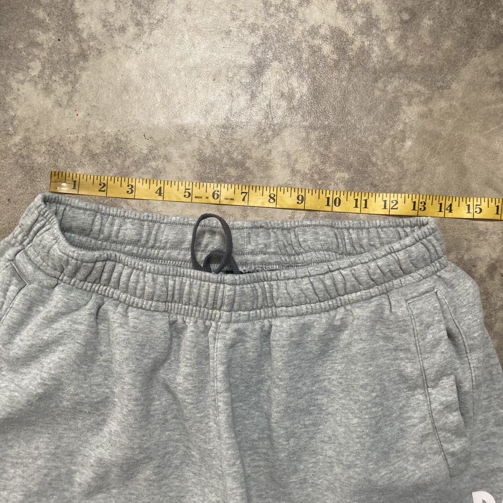 Nike Shorts Boy Sz Medium Just Do It Heather Gray Sweat Drawstring Waist Casual - Picture 2 of 11